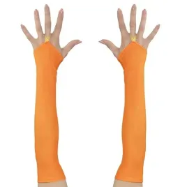 rekawiczki-bez-palcow-pomaranczowe-dlugie-40-cm