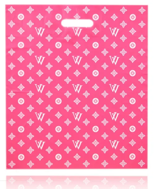 REKLAMÓWKI FOLIOWE VV RÓŻOWE TORBY 30X40cm 50szt