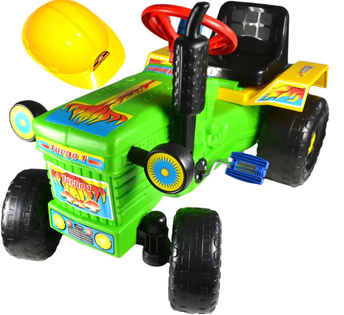 solidny-traktor-traktorek-na-pedaly-samochod-kask