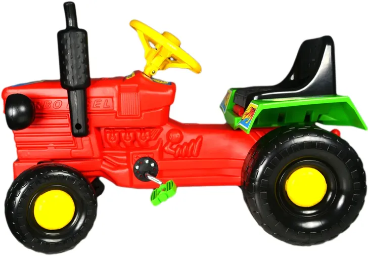 solidny-traktor-traktorek-na-pedaly-samochod-kask-stan-nowy-wiek-dziecka-3-lata