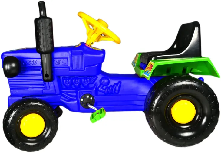 solidny-traktor-traktorek-na-pedaly-samochod-kask-stan-nowy-kolor-zielony