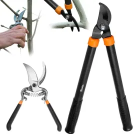 2x-sekator-nozycowy-reczny-do-galezi-krzewow-pedow-zestaw-ogrodowy-2szt