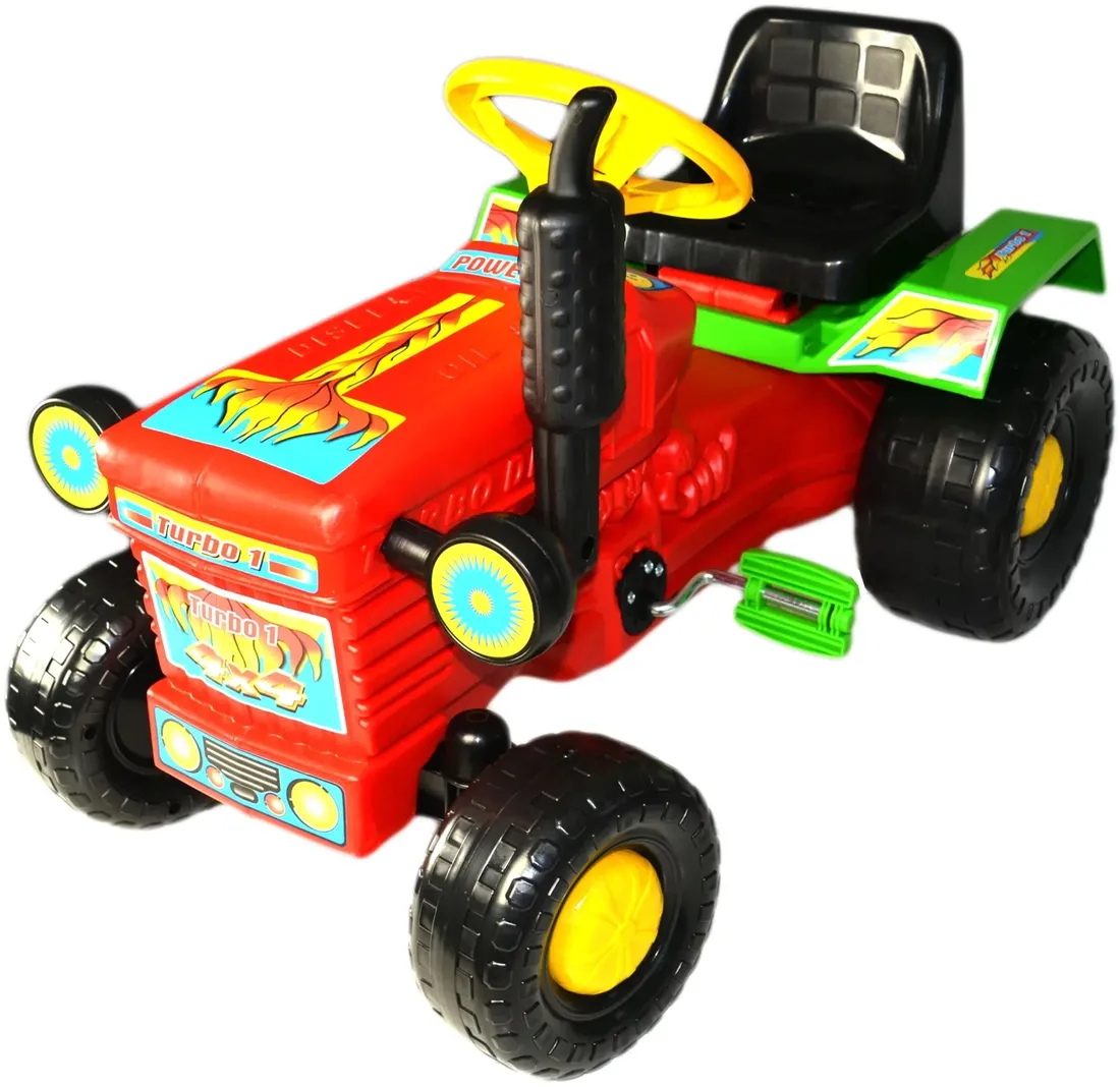 solidny-traktor-traktorek-na-pedaly-samochod-kask-stan-nowy