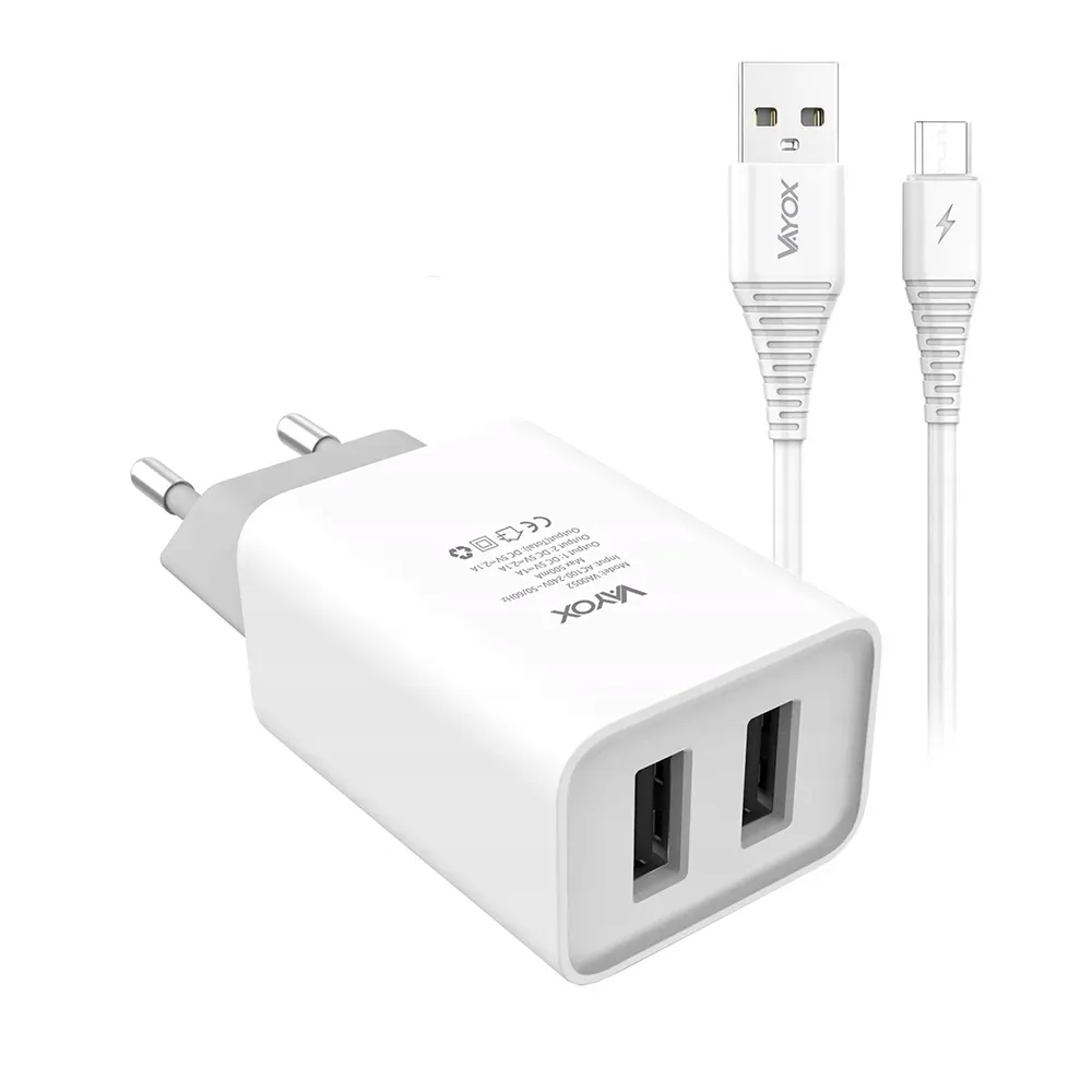 ladowarka-sieciowa-2x-usb-kabel-micro-usb-b-vayox
