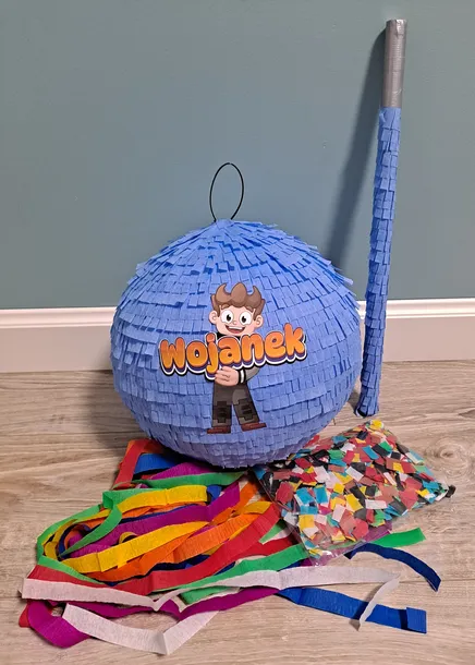 piniata-urodzinowa-kolorowa-dla-dzieci-i-mlodziezy-86-cm-kij-konfetti-kolor-dominujacy-niebieski