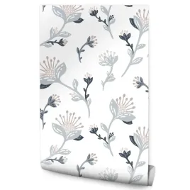 tapeta-scienna-kwiaty-polne-rosliny-liscie-natura