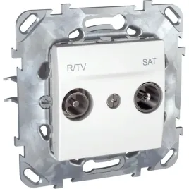 schneider-unica-gniazdo-rtv-sat-koncowe-biel-polar