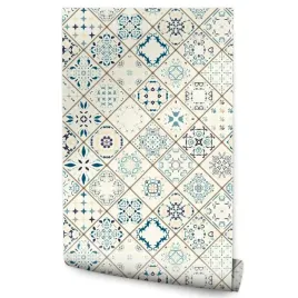 tapeta-scienna-do-salonu-sypialni-marokanska-mozaika-styl-boho-ornamenty