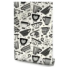 tapeta-do-kuchni-filizanki-kubki-wzorki-serduszka