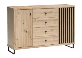 komoda-szeroka-142-cm-szuflady-lamele-nozki-loft