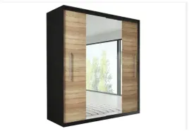 szafa-przesuwna-lustro-204-cm-czarny-dab-sonoma