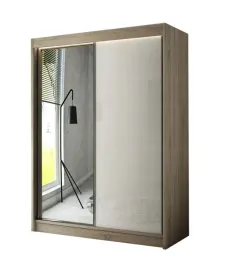 szafa-przesuwna-150cm-sonoma-szklo-lacobel-lustro-elis
