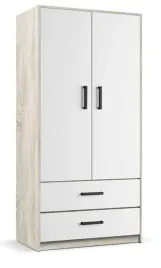 szafa-dwudrzwiowa-szuflady-90-cm-sonoma-bialy