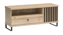 szafka-rtv-waska-124-cm-szuflada-nozki-lamele-loft