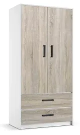 szafa-dwudrzwiowa-szuflady-90-cm-bialy-sonoma