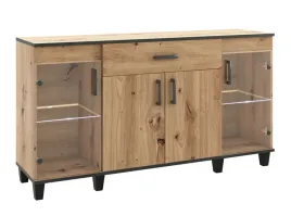 komoda-z-witrynami-do-salonu-160cm-szuflada-szafka