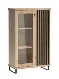 witryna-niska-przeszklona-86-cm-lamele-nozki-loft