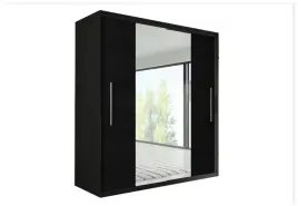 szafa-przesuwna-lustro-204-cm-czarna-do-sypialni