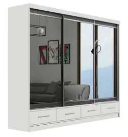 szafa-250-cm-biala-przesuwna-z-szufladami-lustro