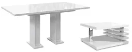 stol-zestaw-i-lawa-bialy-wysoki-polysk-120-160-cm