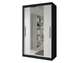 szafa-przesuwna-lustro-czarny-bialy-120-cm