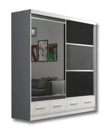 szafa-przesuwna-z-szufladami-200-cm-lustro-lacobel