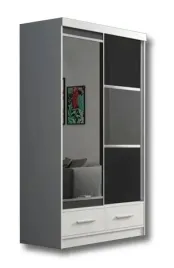 szafa-przesuwna-z-szufladami-120-cm-lustro-lacobel