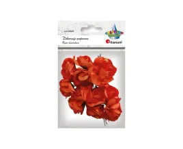 papierowe-roze-na-druciku-25mm-pomaranczowe-12-szt