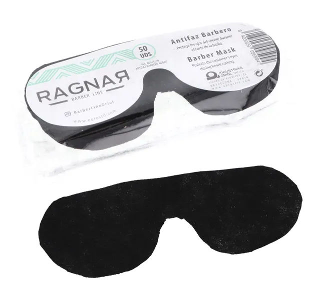 Barber Mask Czarna Maska Chroniąca Oczy Klienta Barberska Fryzjerska Mocna