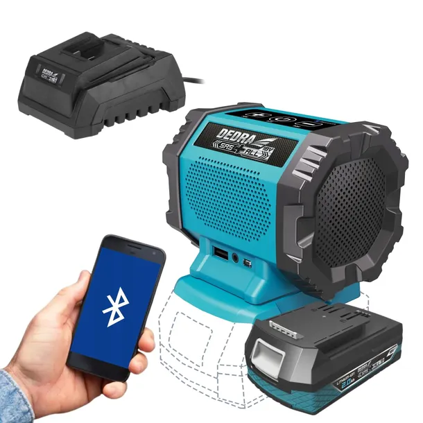 glosnik-bluetooth-akumulatorowy-18v-dedra-2ah-stan-nowy-marka-dedra
