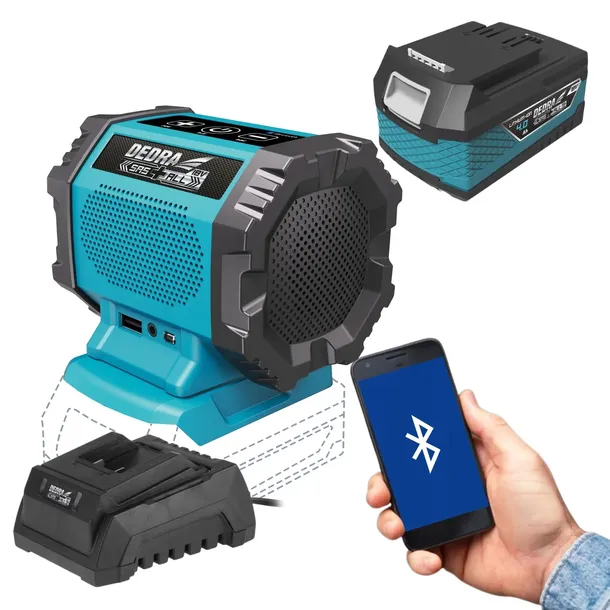 glosnik-bluetooth-akumulatorowy-18v-dedra-4ah-stan-nowy-seria-sas-all