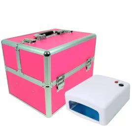 kuferek-kosmetyczny-na-lampe-frezarke-lakiery-rozowy-lampa-uv