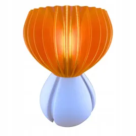 saku-designerska-lampa-stolowa-led-e27-biala-pomaranczowy-klosz