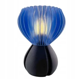 saku-designerska-lampa-stolowa-led-e27-czarna-niebieski-klosz