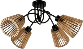 lampa-led-loft-krecony-4xe27-drewniana-stozek