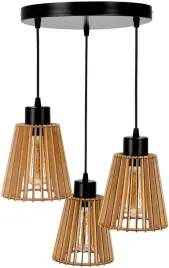lampa-sufitowa-wiszaca-drewniana-kinkiet-3x-e27