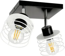 lampa-led-do-pokoju-sufitowa-2xe27-sprezyna-biala