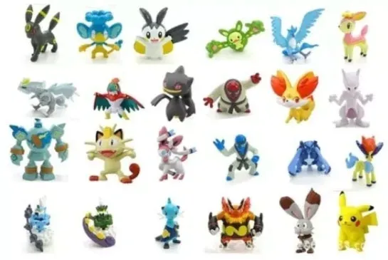 24 FIGURKI POKEMONY POKEMON NOWE PIKACHU ZESTAW ZABARKA KLOCKI