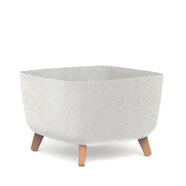 doniczka-na-nozkach-biala-eco-wood-ekologiczna-recykling-drenaz-dgql400w