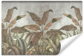 fototapeta-liscie-tropikalne-beton-natura-450x300