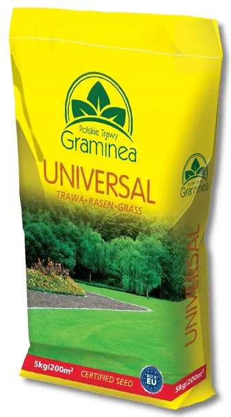 Trawa Uniwersalna Graminea 5KG Nasiona Szybko Zagęszczająca Odporna 200m²