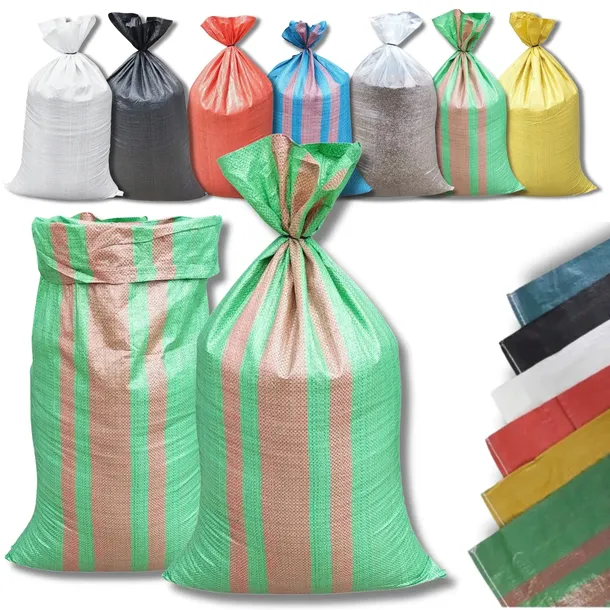 Worki Worek 25KG Zielony 50x80cm NA ZBOŻE WĘGIEL GRUZ MOCNE 500szt