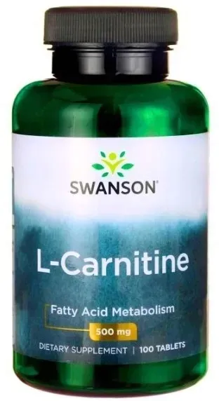 Swanson L-karnityna 500mg 100tab. Przyspieszenie metabolizmu Odchudzanie