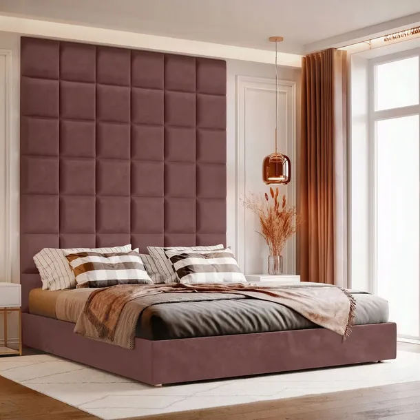 panele-tapicerowane-scienne-wezglowie-3d-40x40-stan-nowy