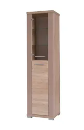 szafa-jednodrzwiowa-l4b-slupek-szklo-regal-artisan-sonoma-trufla