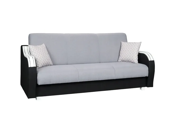 Wersalka rozkładana kanapa sofa łóżko drewno MO2 komfortowa opcja spania