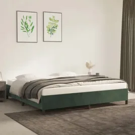 lumarko-rama-lozka-ciemnozielona-200x200-cm-tap