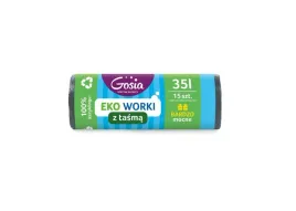 gosia-worki-na-smieci-eko-35l-z-tasma-15szt-grafit