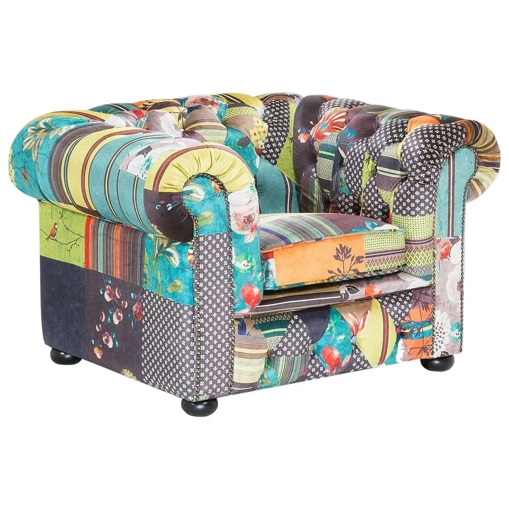 fotel-patchwork-zolty-chesterfield-lumarko