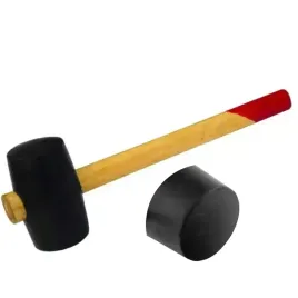 dedra-mlotek-blacharski-gumowy-czarny-sr-65mm-570g-drewniany-trzonek-13m252